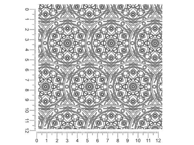 white polygons mandala 1ft x 1ft Craft Sheets