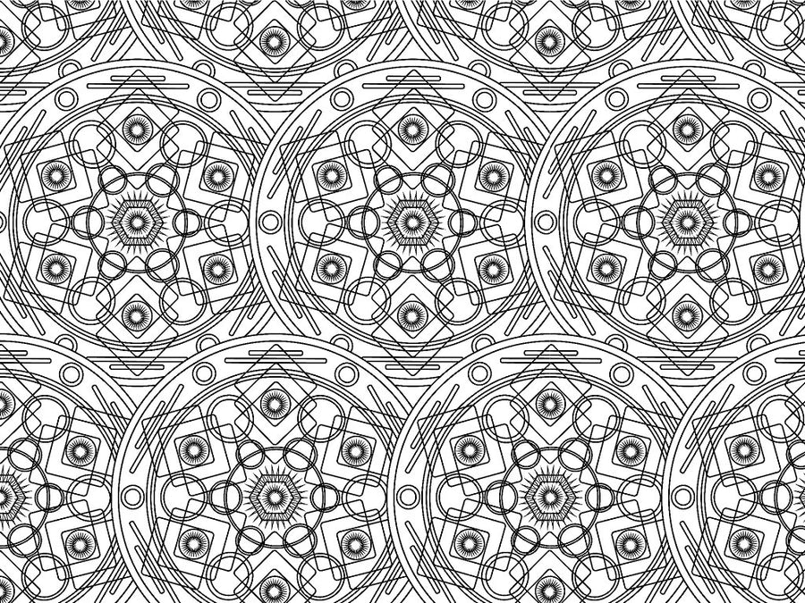 White Polygons Mandala Vinyl Wrap Pattern~Rwraps Series 914 Digitally Printed Vinyl Wrap~0