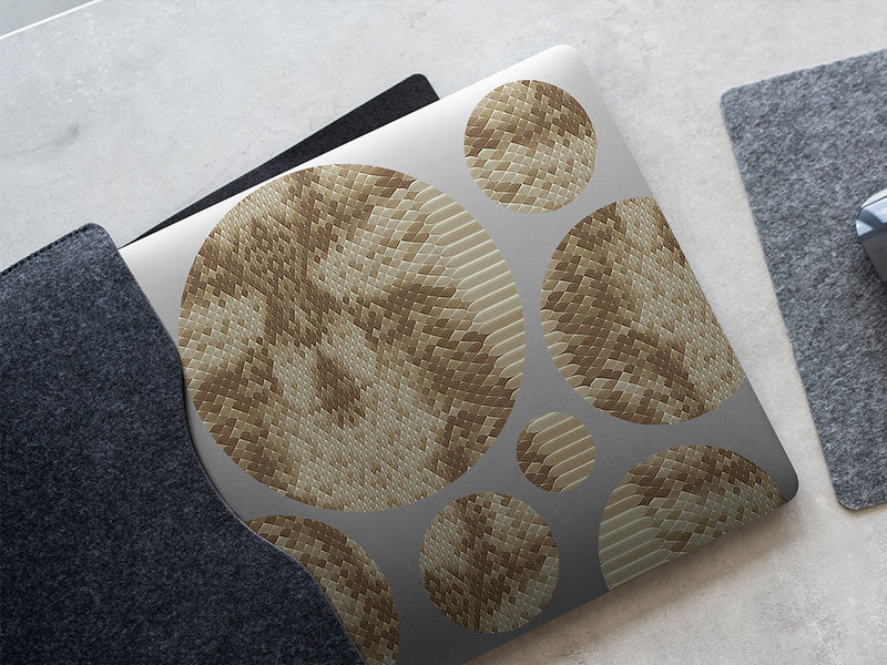 white pythonsnake animal print DIY Laptop Stickers