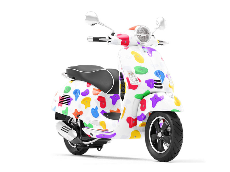 White Rock Wall Sport Vespa Scooter Wrap Film