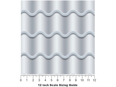 White Tile Vinyl Film Pattern Size 12 inch Scale~Rwraps White Tile Sizing Chart~3