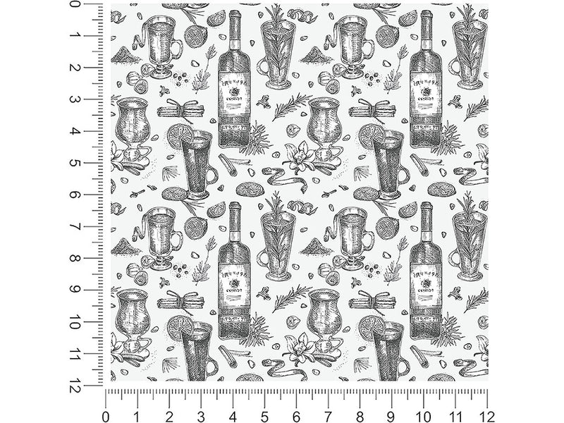 white spiced alcohol 1ft x 1ft Craft Sheets