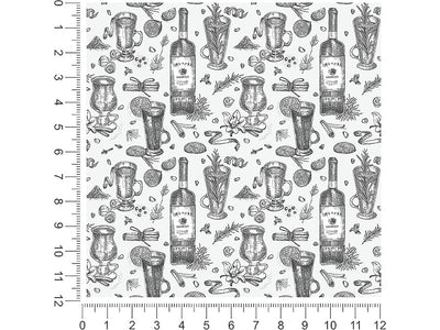 white spiced alcohol 1ft x 1ft Craft Sheets