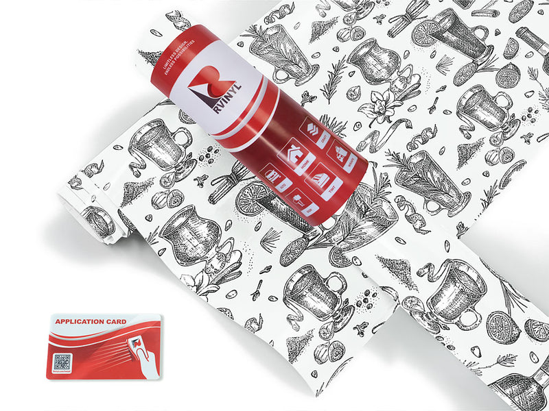 white spiced alcohol Craft Vinyl Roll