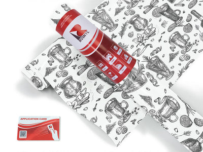 white spiced alcohol Craft Vinyl Roll