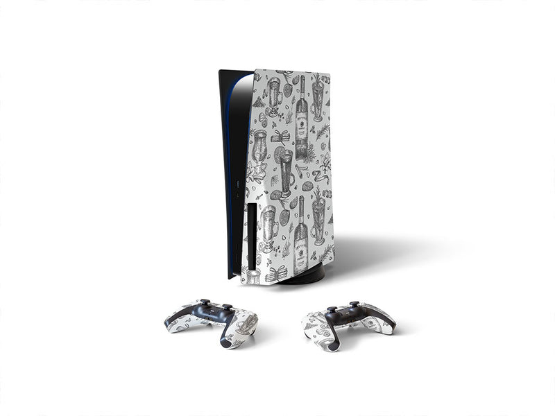 white spiced alcohol Sony PS5 DIY Skin