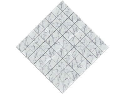 White Square Tile Vinyl Wrap Pattern