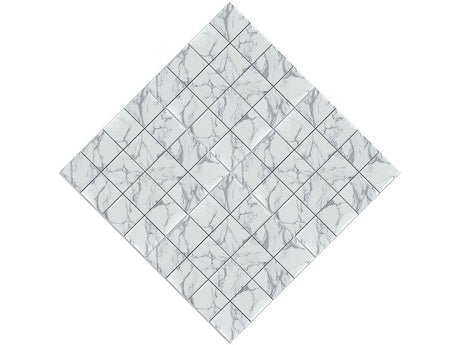 White Square Tile Vinyl Wrap Pattern