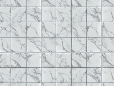 White Square Tile Vinyl Wrap Pattern~Rwraps Series 914 Digitally Printed Vinyl Wrap~0
