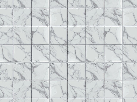 White Square Tile Vinyl Wrap Pattern~Rwraps Series 914 Digitally Printed Vinyl Wrap~0