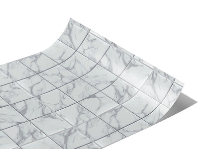 White Square Tile Vinyl Wraps~Rwraps Series 914 Digitally Printed Vinyl Wrap~1