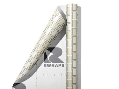 White  Brick Wrap Film Sheets~Rwraps Series 914 White  Brick Scrolled Sheet~4