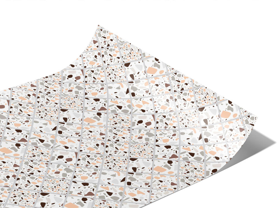 White Tile Vinyl Wraps~Rwraps Series 914 Digitally Printed Vinyl Wrap~1