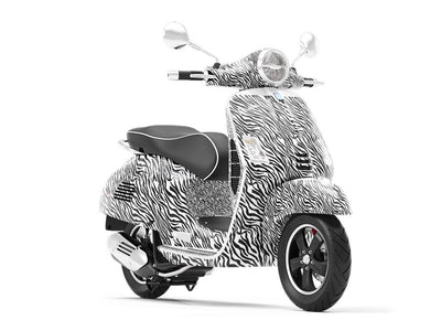 White Tiger Vespa Scooter Wrap Film