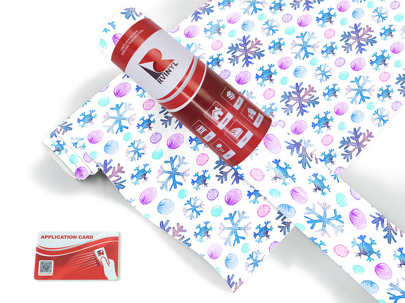 white tile snowflake Craft Vinyl Roll