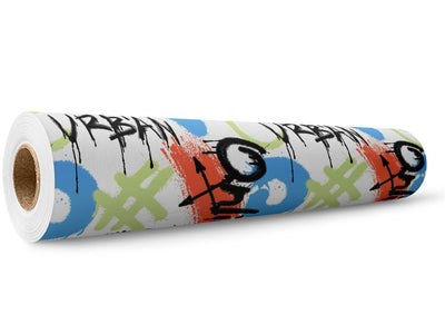 White Urban Graffiti Wrap Film Wholesale Roll~Rwraps Series 914 Digitally Printed Vinyl Roll~5