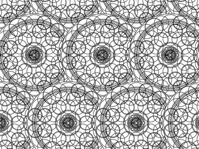 White Venn Mandala Vinyl Wrap Pattern~Rwraps Series 914 Digitally Printed Vinyl Wrap~0