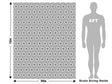 White Venn Mandala Vehicle Wrap Scale~Rwraps Series 914 White Venn Mandala Measurements~1