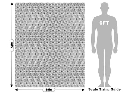 White Venn Mandala Vehicle Wrap Scale~Rwraps Series 914 White Venn Mandala Measurements~1