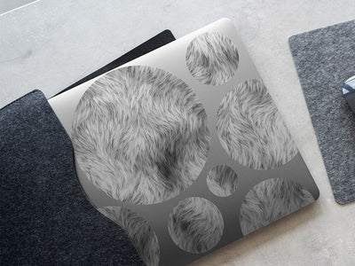 white wolf animal print DIY Laptop Stickers