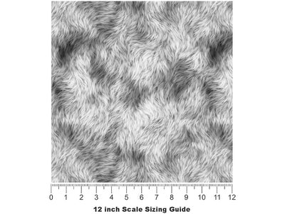 White Wolf Vinyl Film Pattern Size 12 inch Scale~Rwraps White Wolf Sizing Chart~3