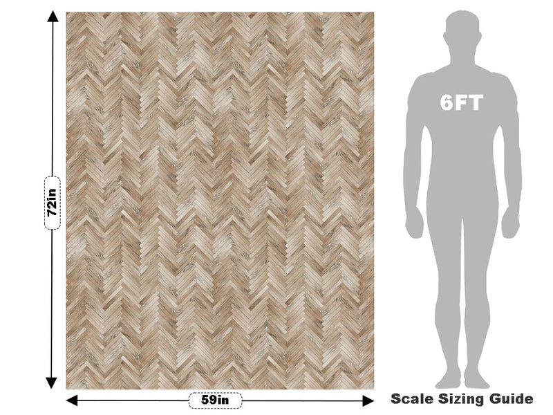 Whitewash  Wooden Parquet Vehicle Wrap Scale~Rwraps Series 914 Whitewash  Wooden Parquet Measurements~2