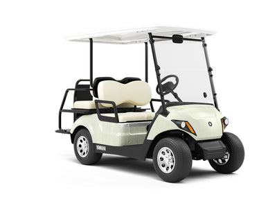 Whitewash Woodgrain Wrapped Golf Cart