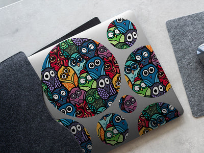 who is there bird DIY Laptop Stickers