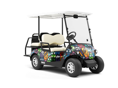 Who is There Birds Wrapped Golf Cart