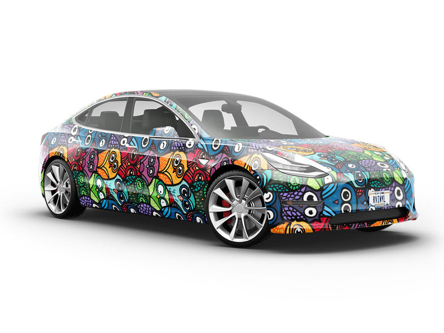 Who is There Birds Vehicle Vinyl Wrap