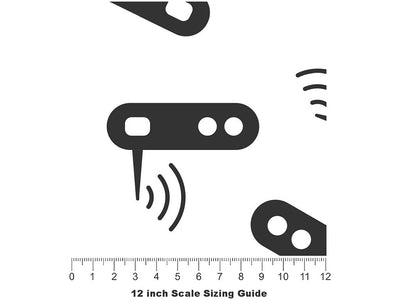Wi-Fi Router Technology Vinyl Film Pattern Size 12 inch Scale~Rwraps Wi-Fi Router Technology Sizing Chart~3