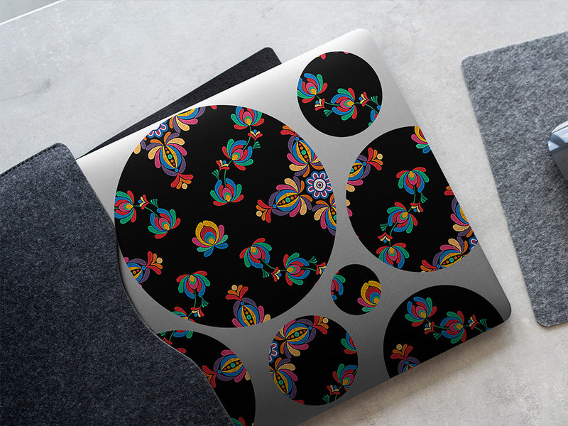 wicked flower art deco DIY Laptop Stickers