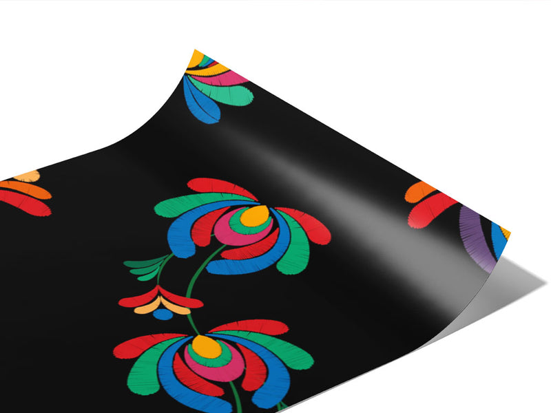 Wicked Flower Art Deco Vinyl Wraps~Rwraps Series 914 Digitally Printed Vinyl Wrap~0