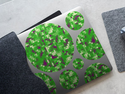 wicked malachite pixel DIY Laptop Stickers