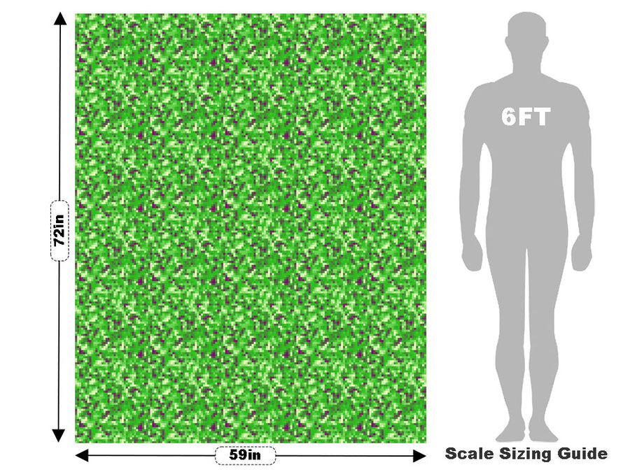 Wicked Malachite Pixel Vehicle Wrap Scale~Rwraps Series 914 Wicked Malachite Pixel Measurements~1