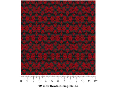 Wicked Passion Gothic Vinyl Film Pattern Size 12 inch Scale~Rwraps Wicked Passion Gothic Sizing Chart~2