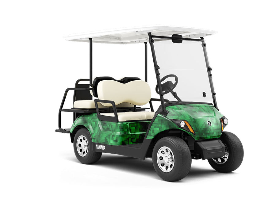 Wicked Witch Pixel Wrapped Golf Cart