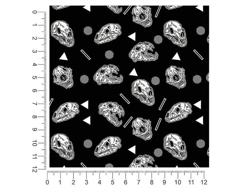 wild beast skull and bones 1ft x 1ft Craft Sheets