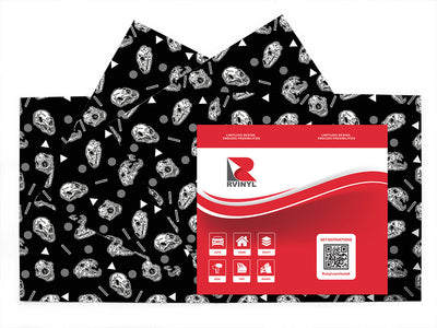 wild beast skull and bones Craft Vinyl Sheet Pack