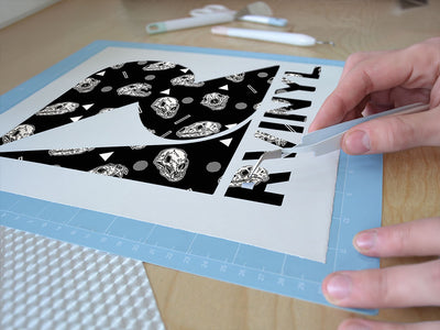 wild beast skull and bones Easy Weed Craft Vinyl
