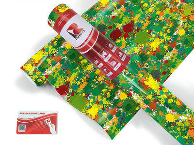 wild life paint splatter Craft Vinyl Roll