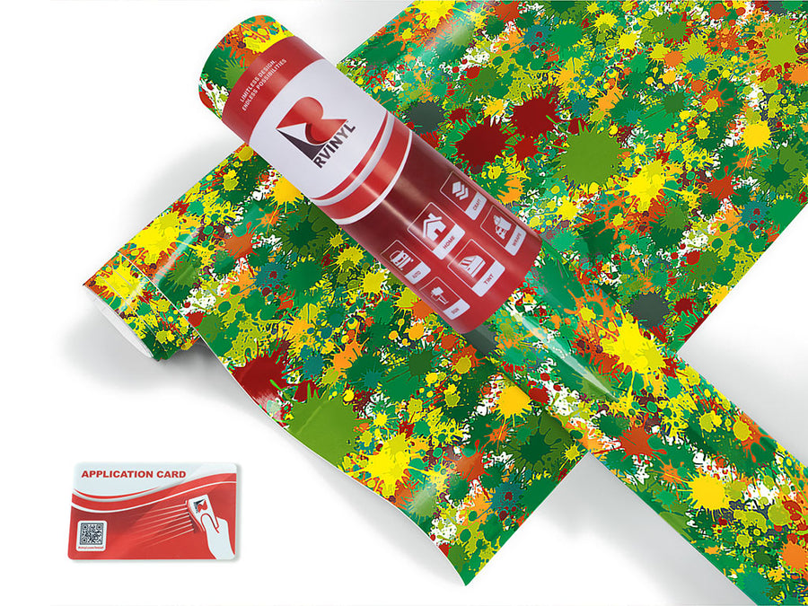 wild life paint splatter Craft Vinyl Roll