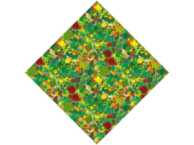Wild Life Paint Splatter Vinyl Wrap Pattern