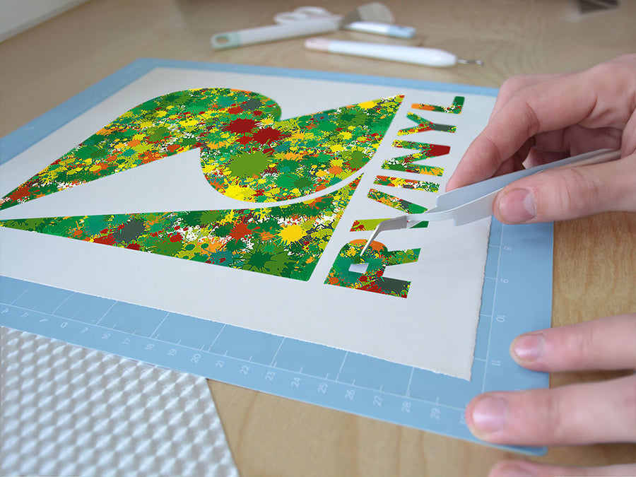 wild life paint splatter Easy Weed Craft Vinyl