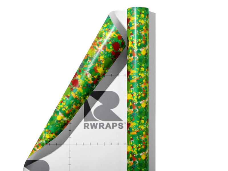 Wild Life Paint Splatter Wrap Film Sheets~Rwraps Series 914 Wild Life Paint Splatter Scrolled Sheet~3
