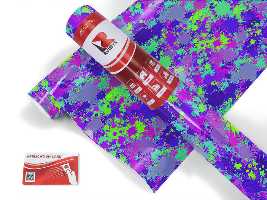 wild ride paint splatter Craft Vinyl Roll