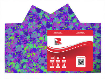 wild ride paint splatter Craft Vinyl Sheet Pack