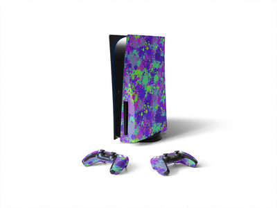 wild ride paint splatter Sony PS5 DIY Skin