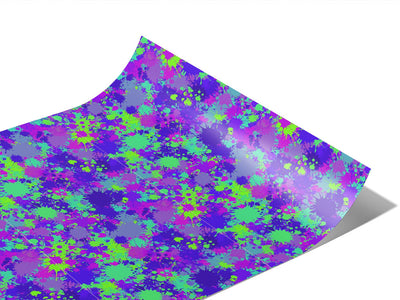Wild Ride Paint Splatter Vinyl Wraps~Rwraps Series 914 Digitally Printed Vinyl Wrap~0