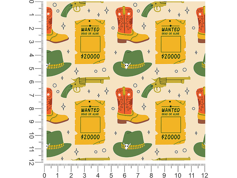 wild west  1ft x 1ft Craft Sheets